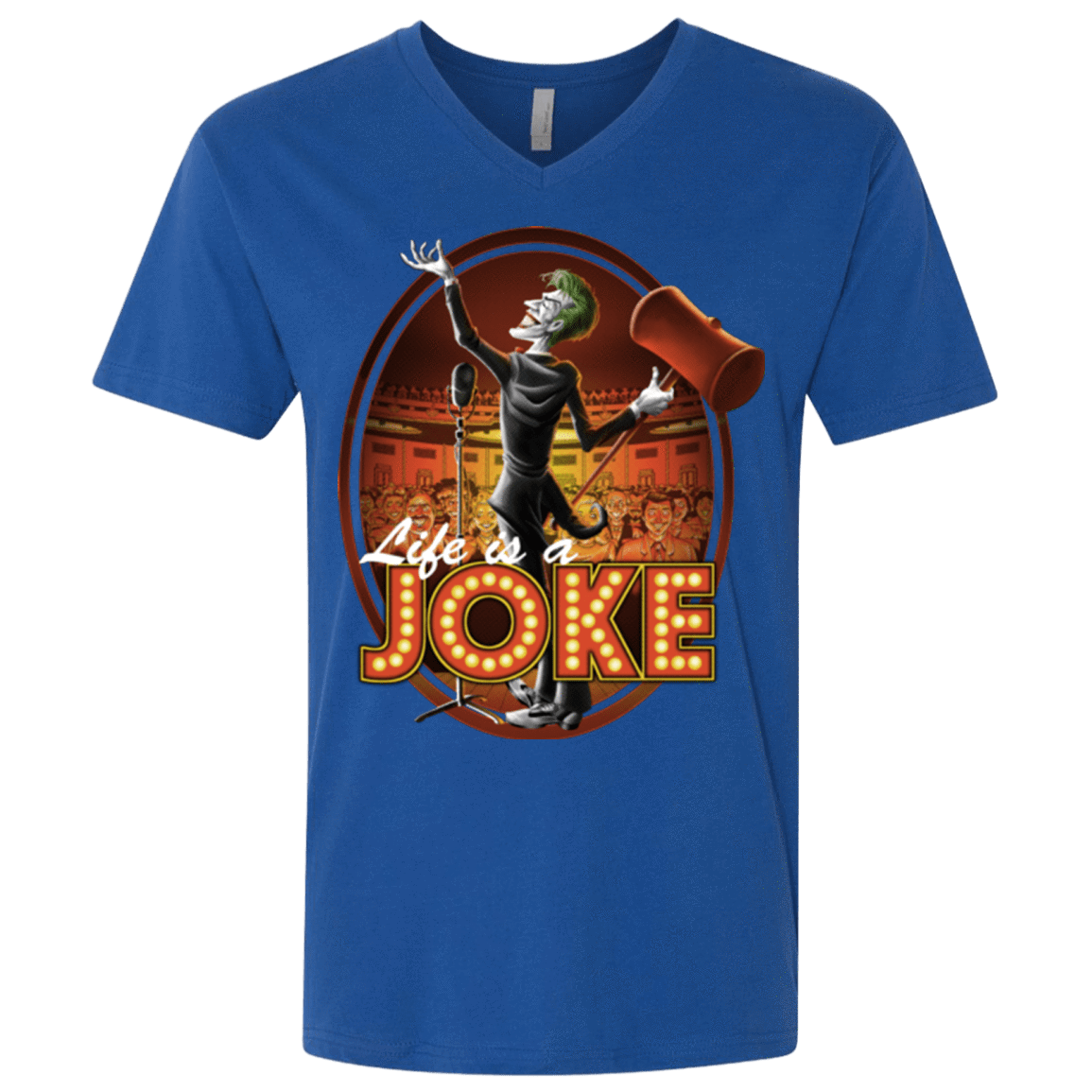 T-Shirts Royal / X-Small Life Is A Joke Men's Premium V-Neck