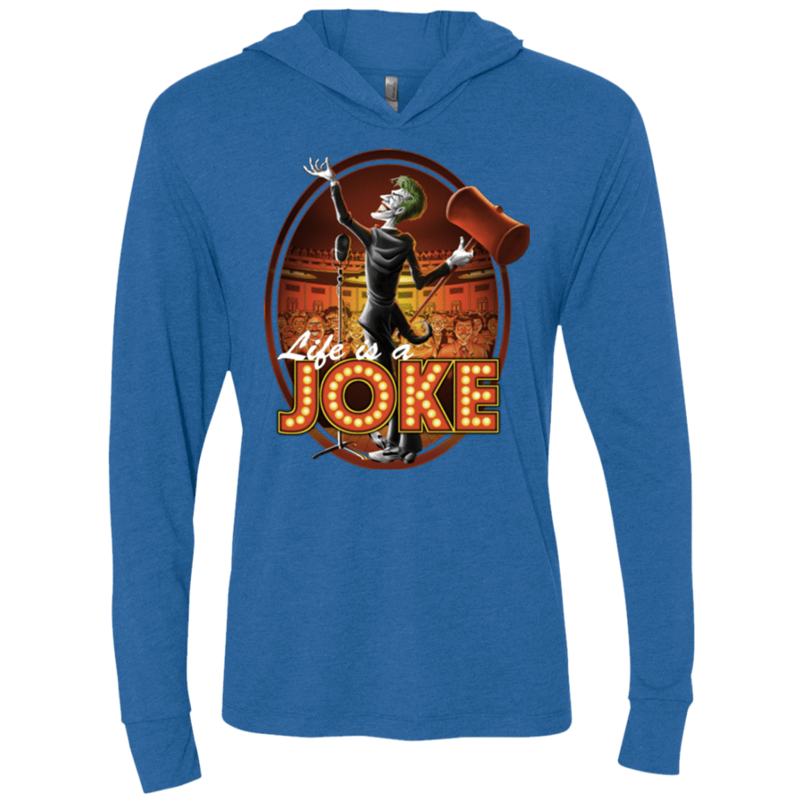 T-Shirts Vintage Royal / X-Small Life Is A Joke Triblend Long Sleeve Hoodie Tee