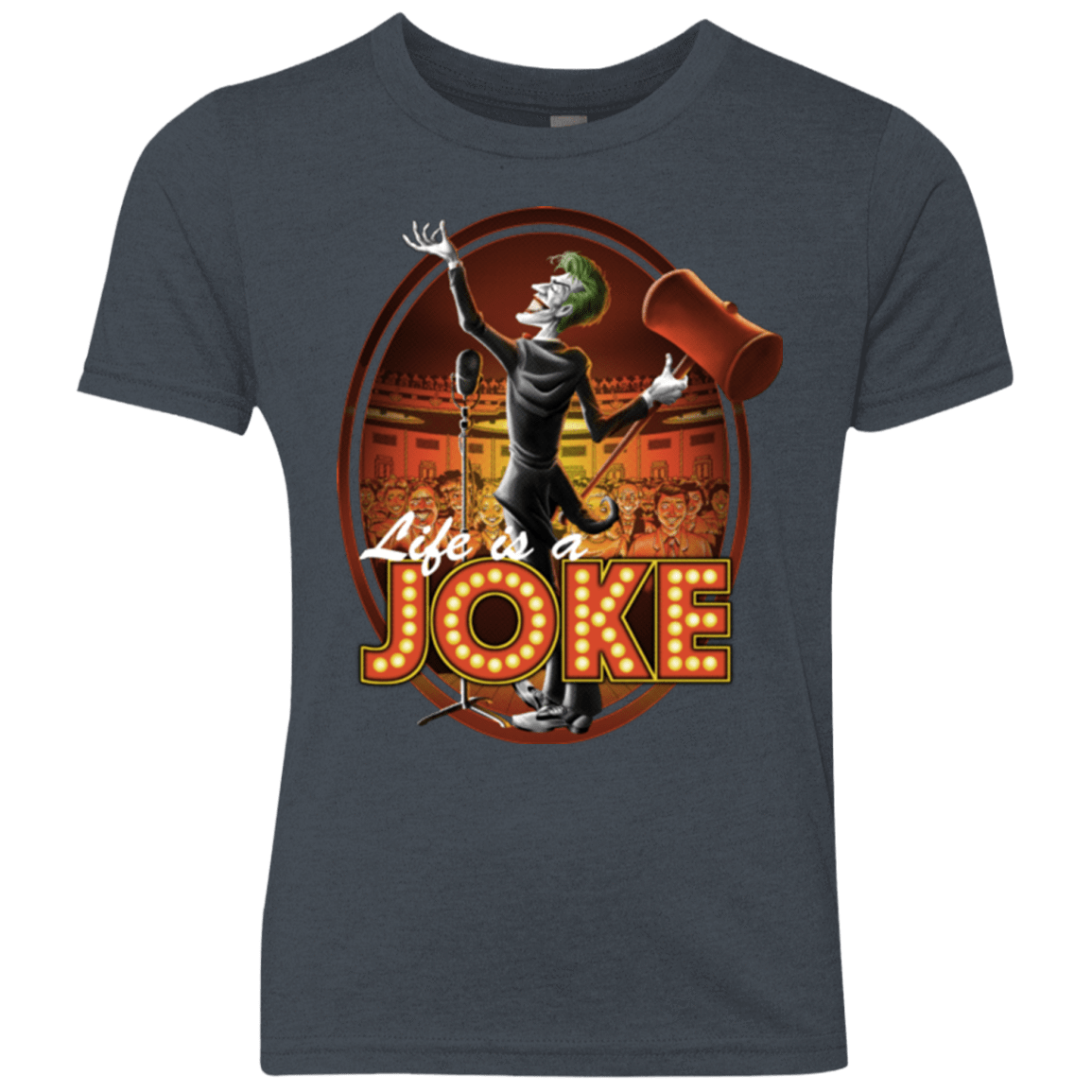 T-Shirts Vintage Navy / YXS Life Is A Joke Youth Triblend T-Shirt