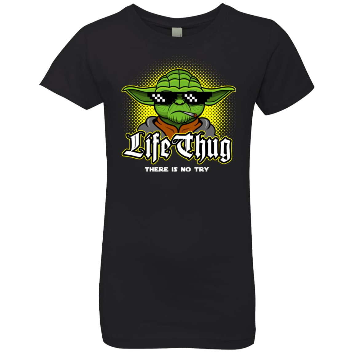 T-Shirts Black / YXS Life thug Girls Premium T-Shirt