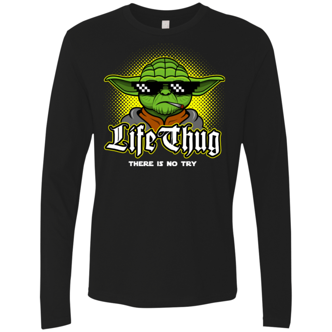 T-Shirts Black / Small Life thug Men's Premium Long Sleeve