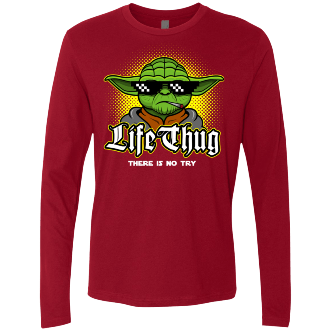 T-Shirts Cardinal / Small Life thug Men's Premium Long Sleeve