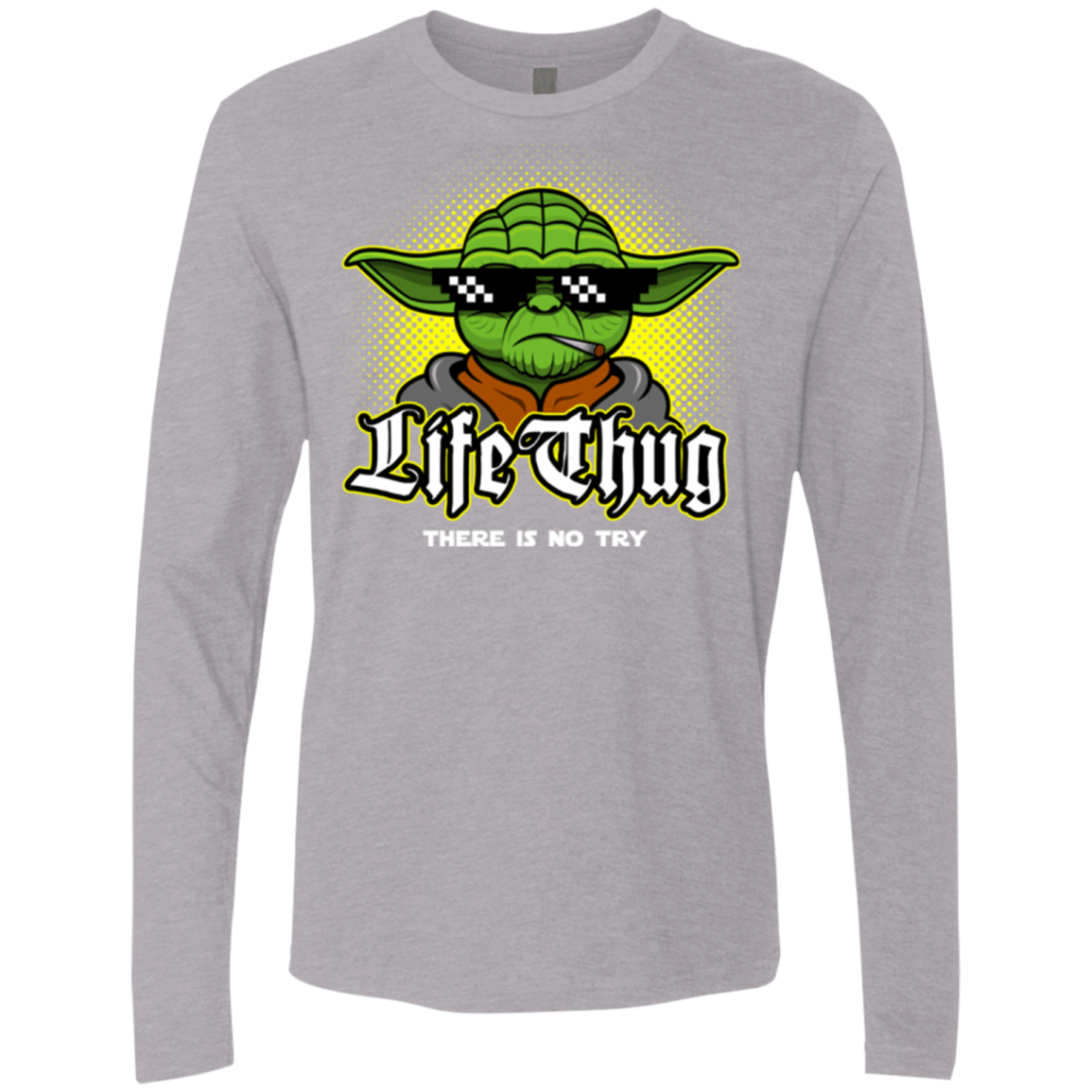 T-Shirts Heather Grey / Small Life thug Men's Premium Long Sleeve