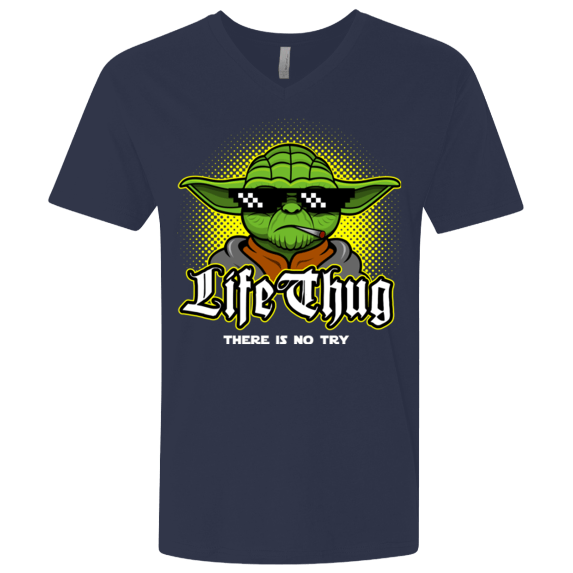 T-Shirts Midnight Navy / X-Small Life thug Men's Premium V-Neck
