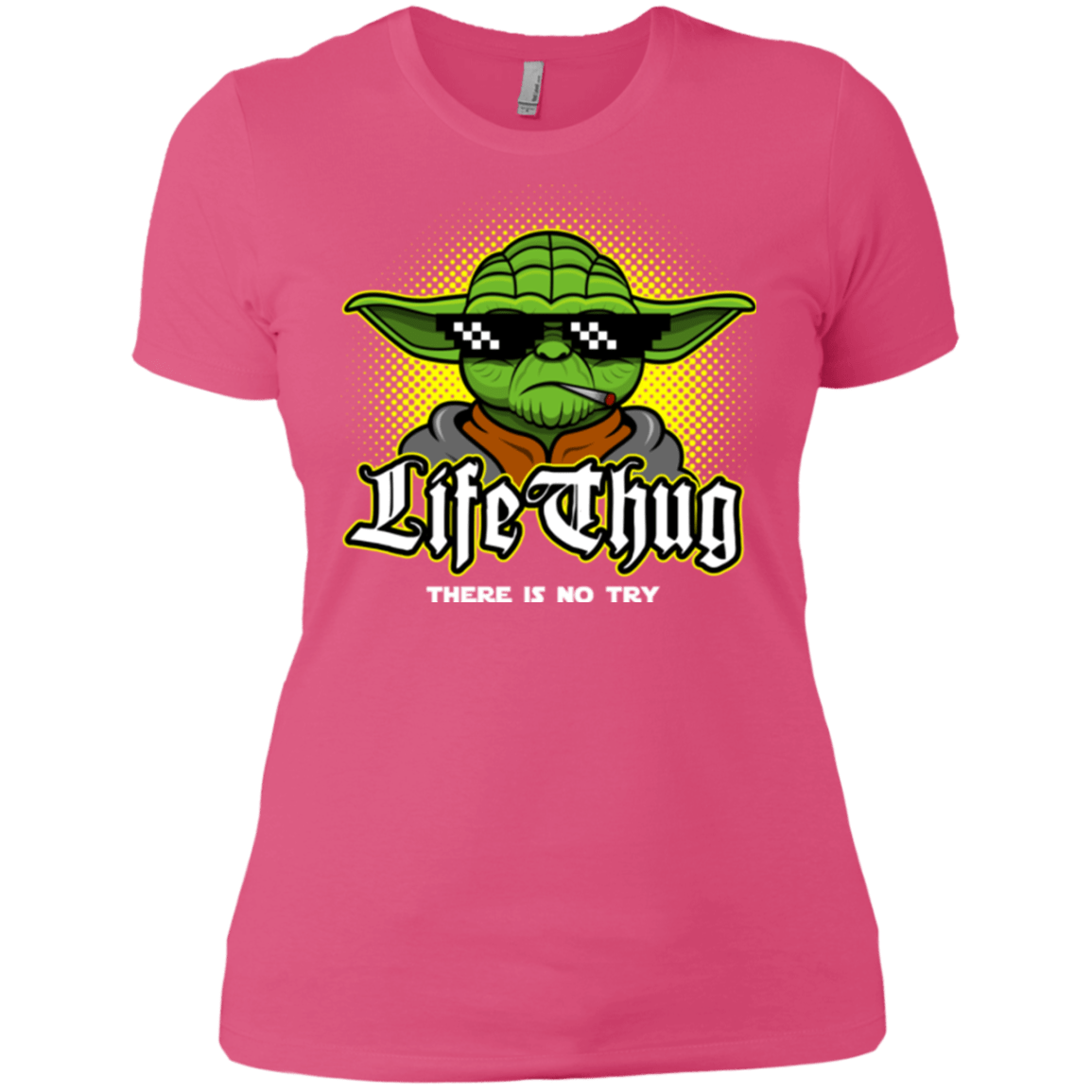 T-Shirts Hot Pink / X-Small Life thug Women's Premium T-Shirt
