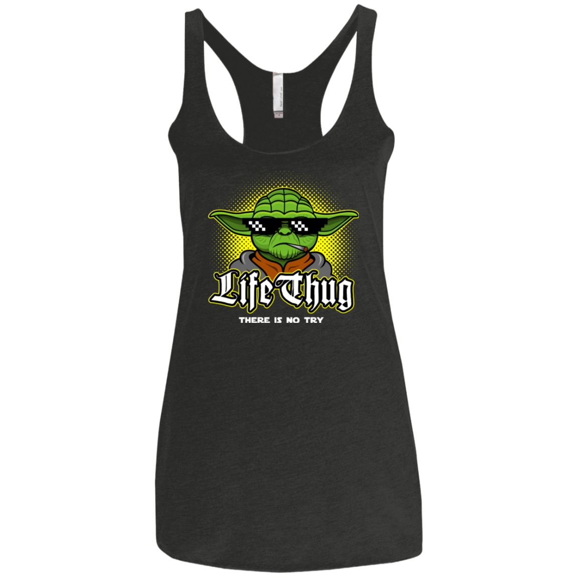 T-Shirts Vintage Black / X-Small Life thug Women's Triblend Racerback Tank