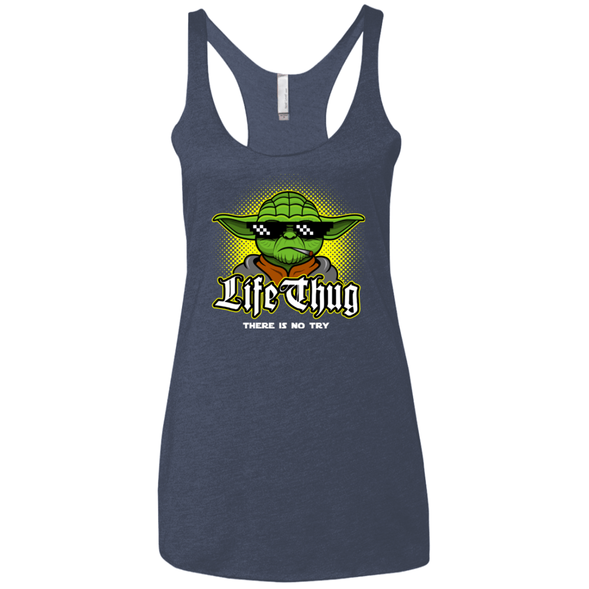 T-Shirts Vintage Navy / X-Small Life thug Women's Triblend Racerback Tank
