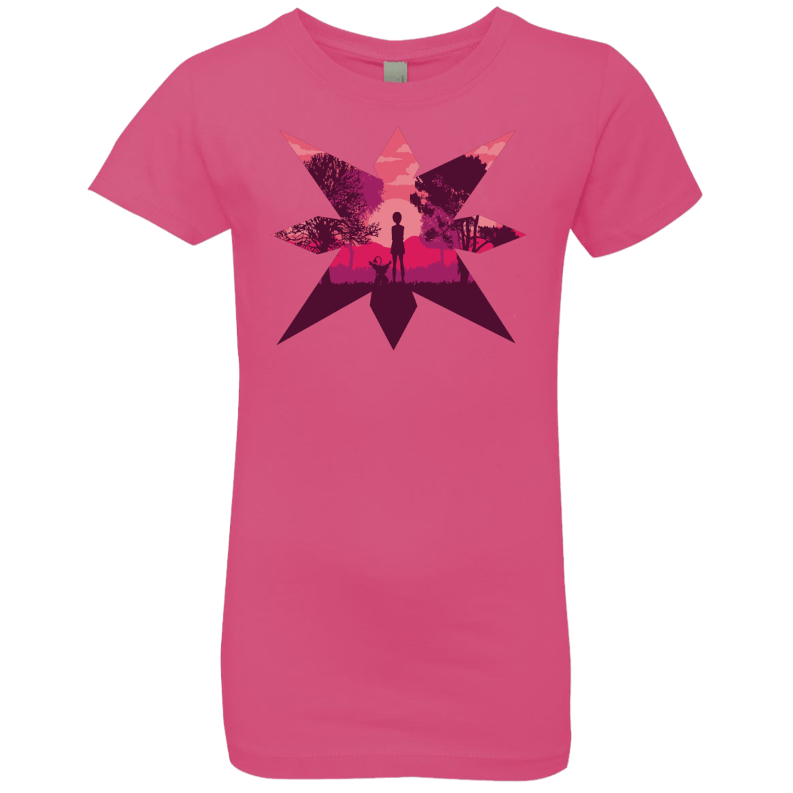 T-Shirts Hot Pink / YXS Light Girls Premium T-Shirt