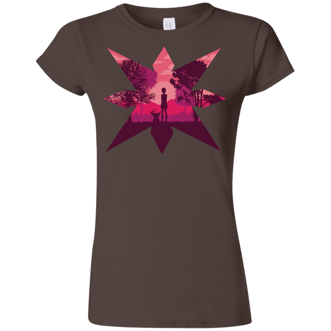 T-Shirts Dark Chocolate / S Light Junior Slimmer-Fit T-Shirt