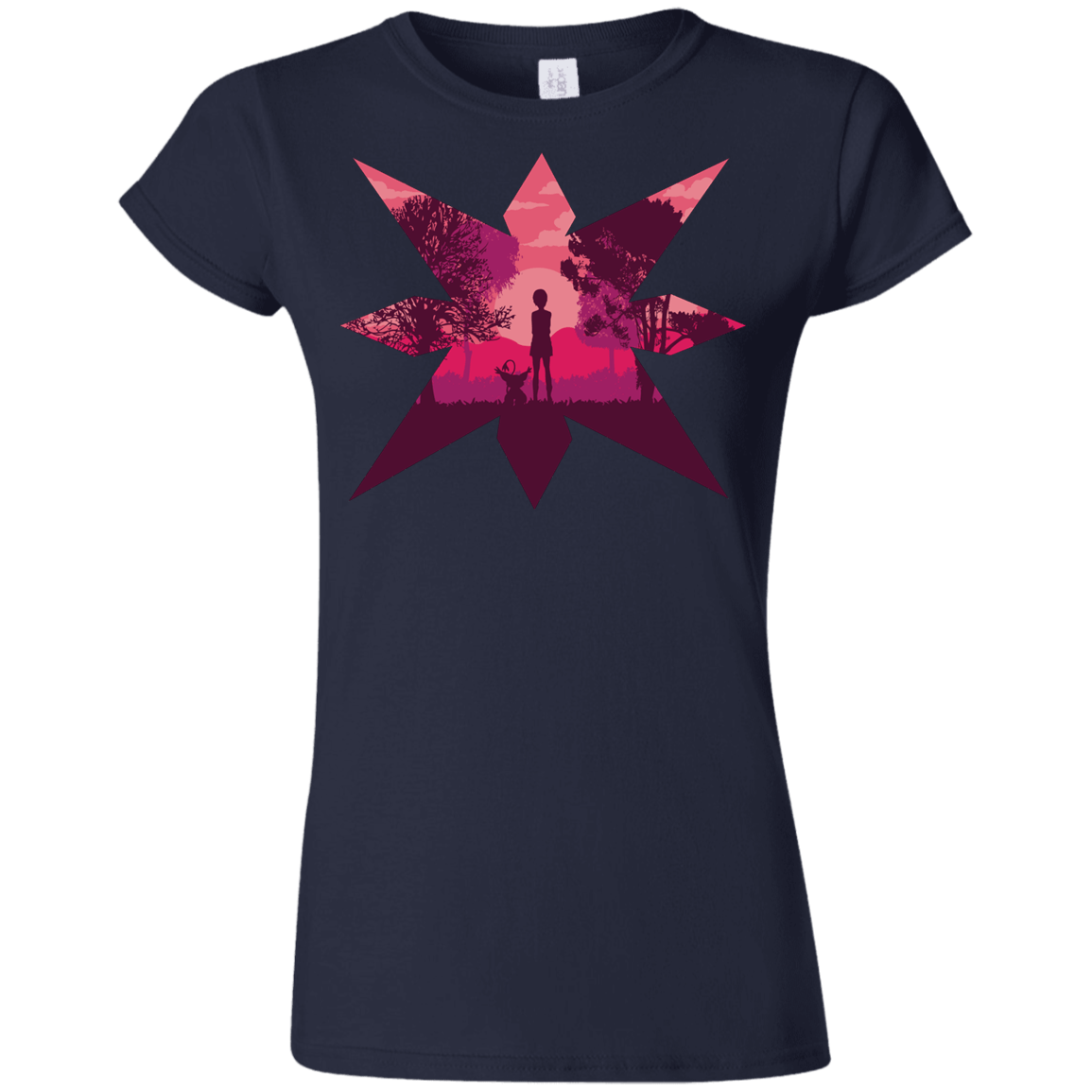 T-Shirts Navy / S Light Junior Slimmer-Fit T-Shirt