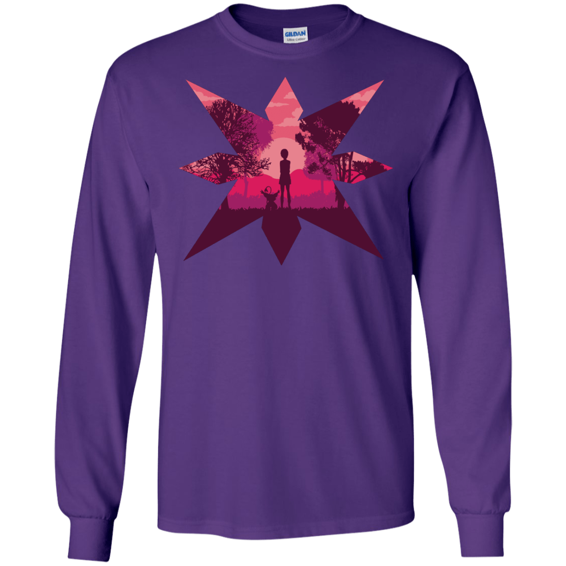 T-Shirts Purple / S Light Men's Long Sleeve T-Shirt