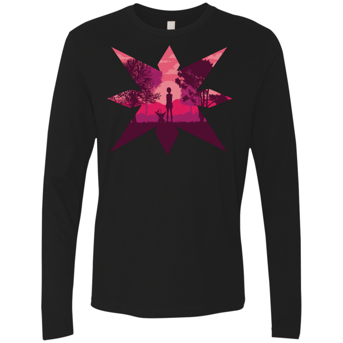 T-Shirts Black / S Light Men's Premium Long Sleeve