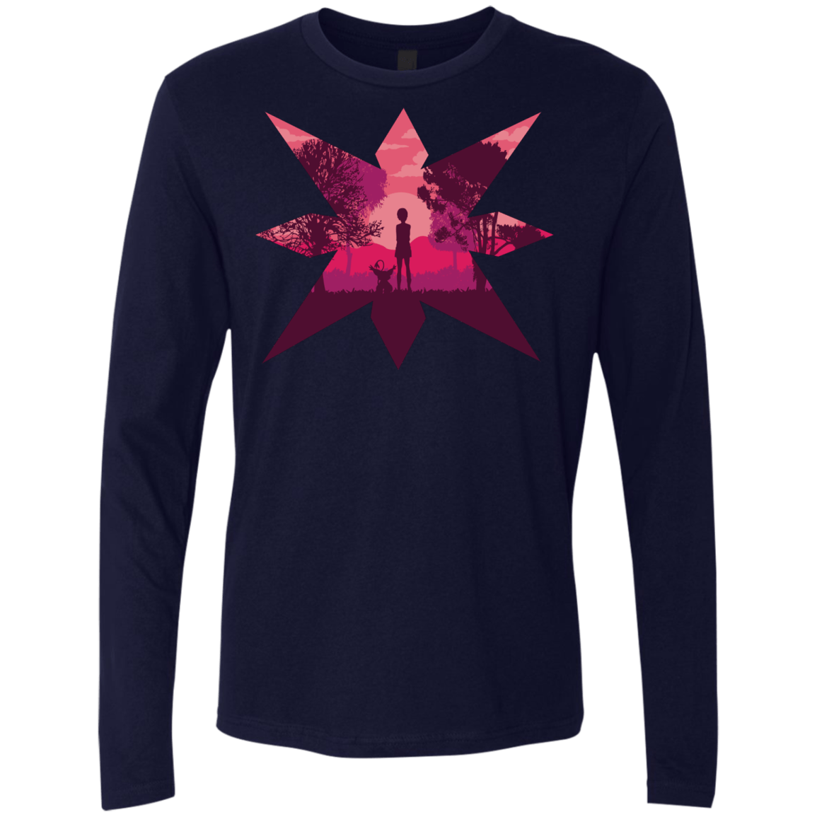 T-Shirts Midnight Navy / S Light Men's Premium Long Sleeve