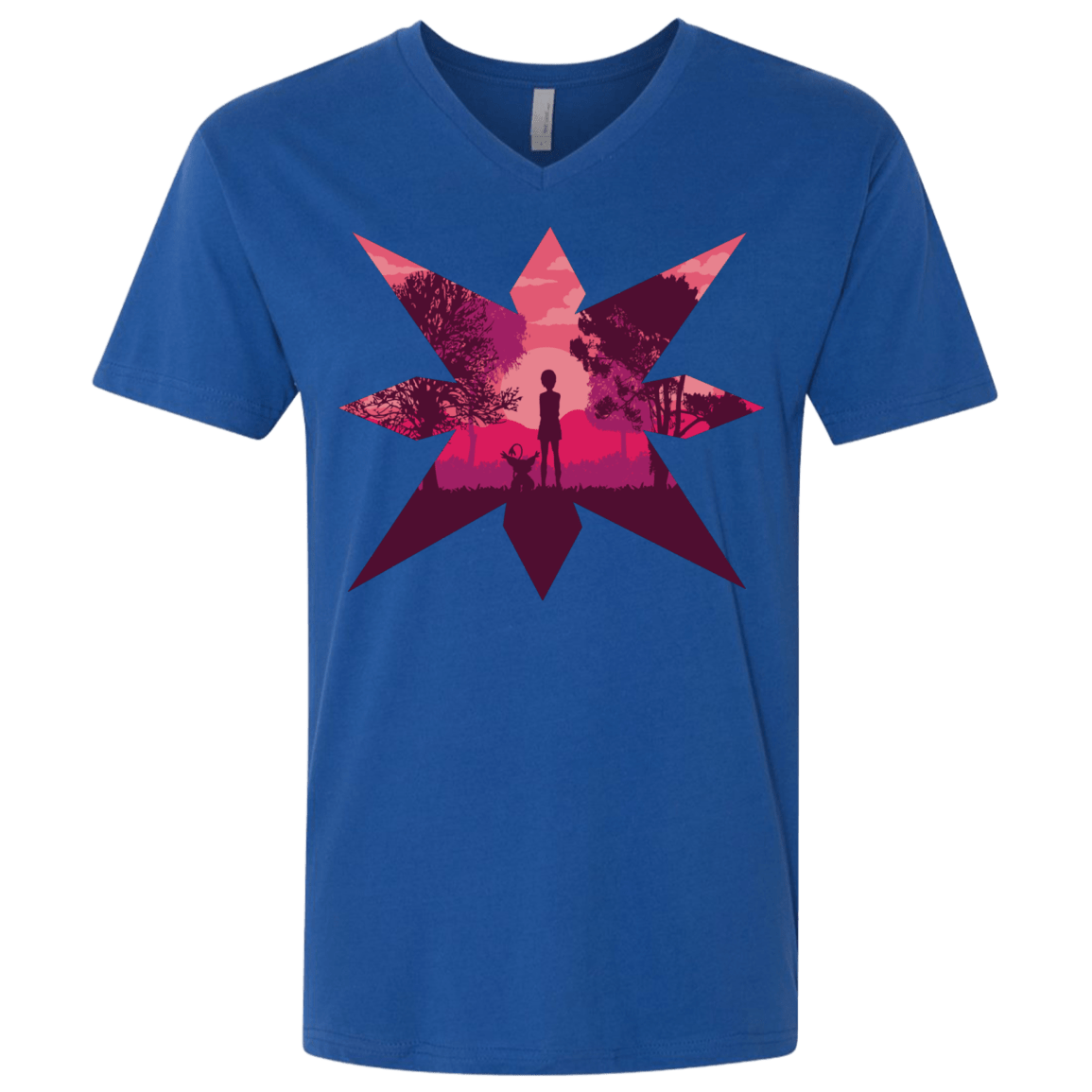 T-Shirts Royal / X-Small Light Men's Premium V-Neck