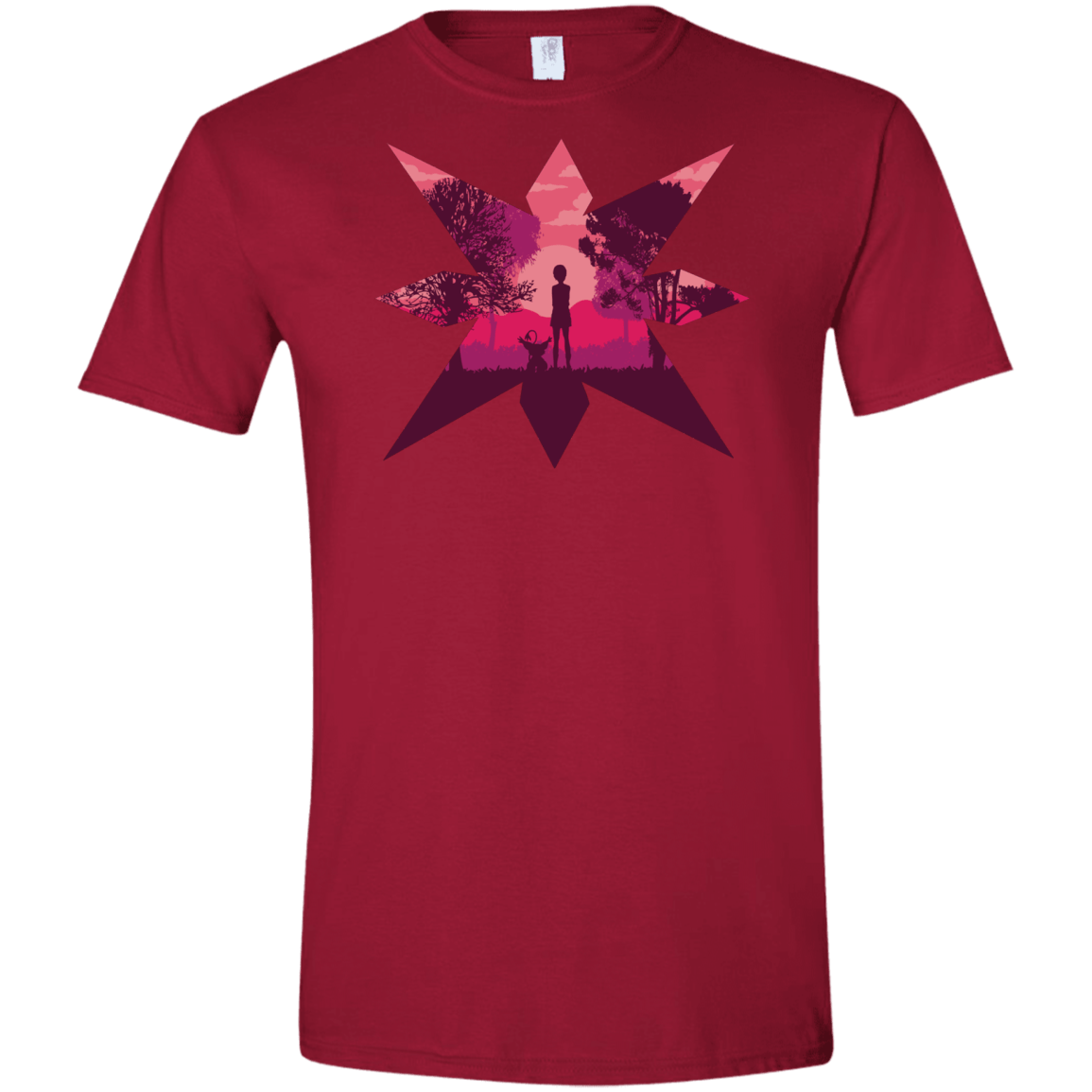 T-Shirts Cardinal Red / S Light Men's Semi-Fitted Softstyle