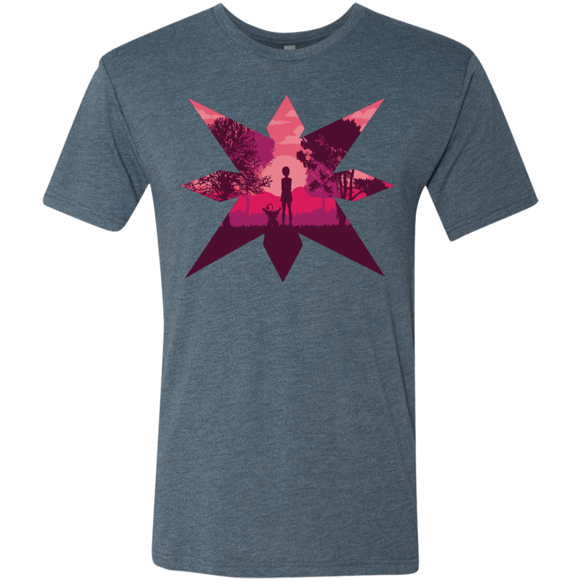 T-Shirts Indigo / S Light Men's Triblend T-Shirt