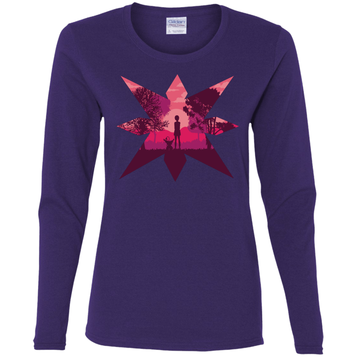 T-Shirts Purple / S Light Women's Long Sleeve T-Shirt