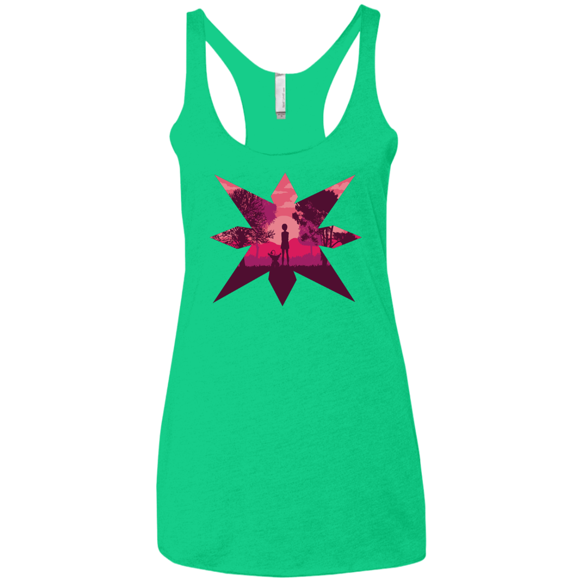 T-Shirts Envy / X-Small Light Women's Triblend Racerback Tank