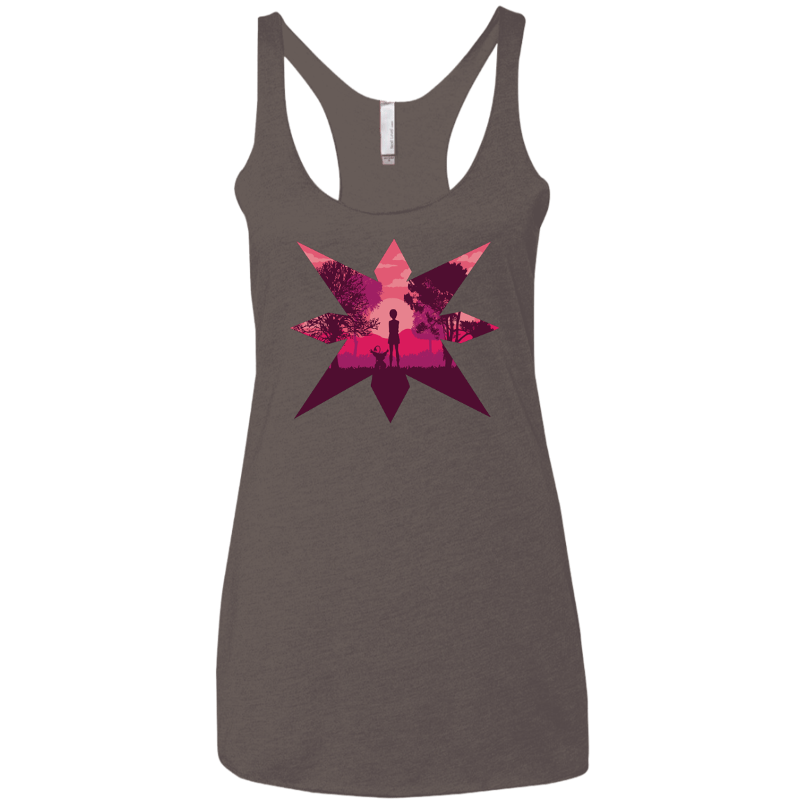 T-Shirts Macchiato / X-Small Light Women's Triblend Racerback Tank