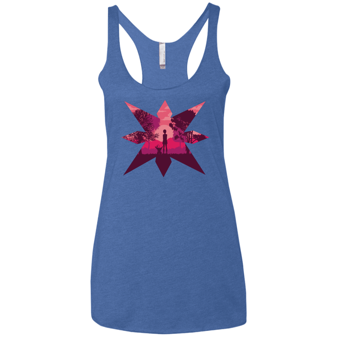 T-Shirts Vintage Royal / X-Small Light Women's Triblend Racerback Tank
