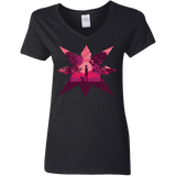 T-Shirts Black / S Light Women's V-Neck T-Shirt