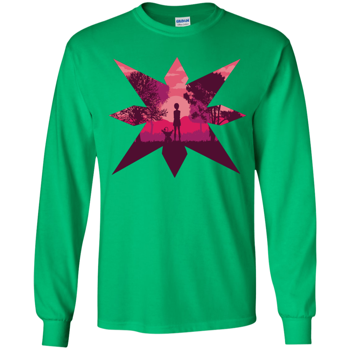T-Shirts Irish Green / YS Light Youth Long Sleeve T-Shirt
