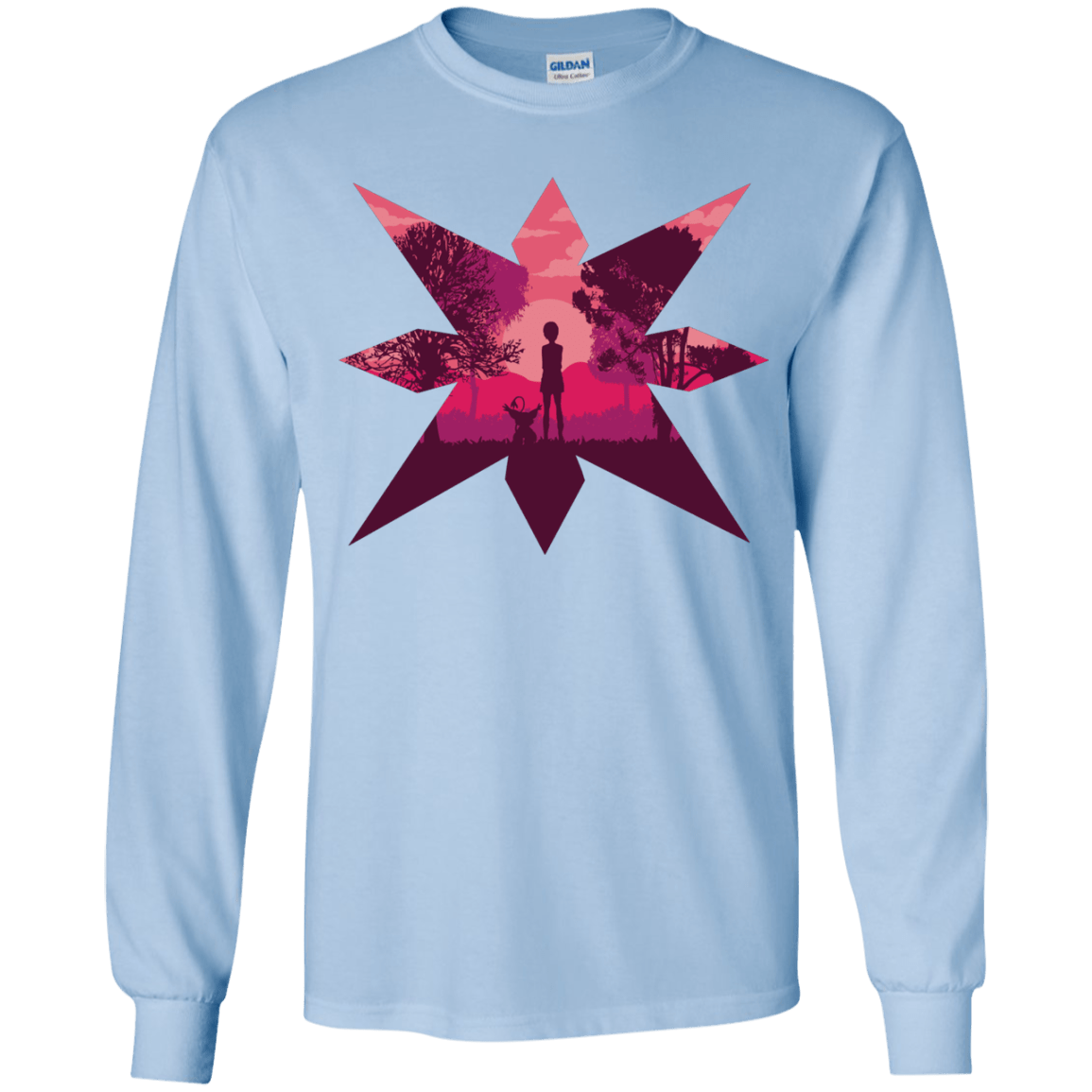 T-Shirts Light Blue / YS Light Youth Long Sleeve T-Shirt