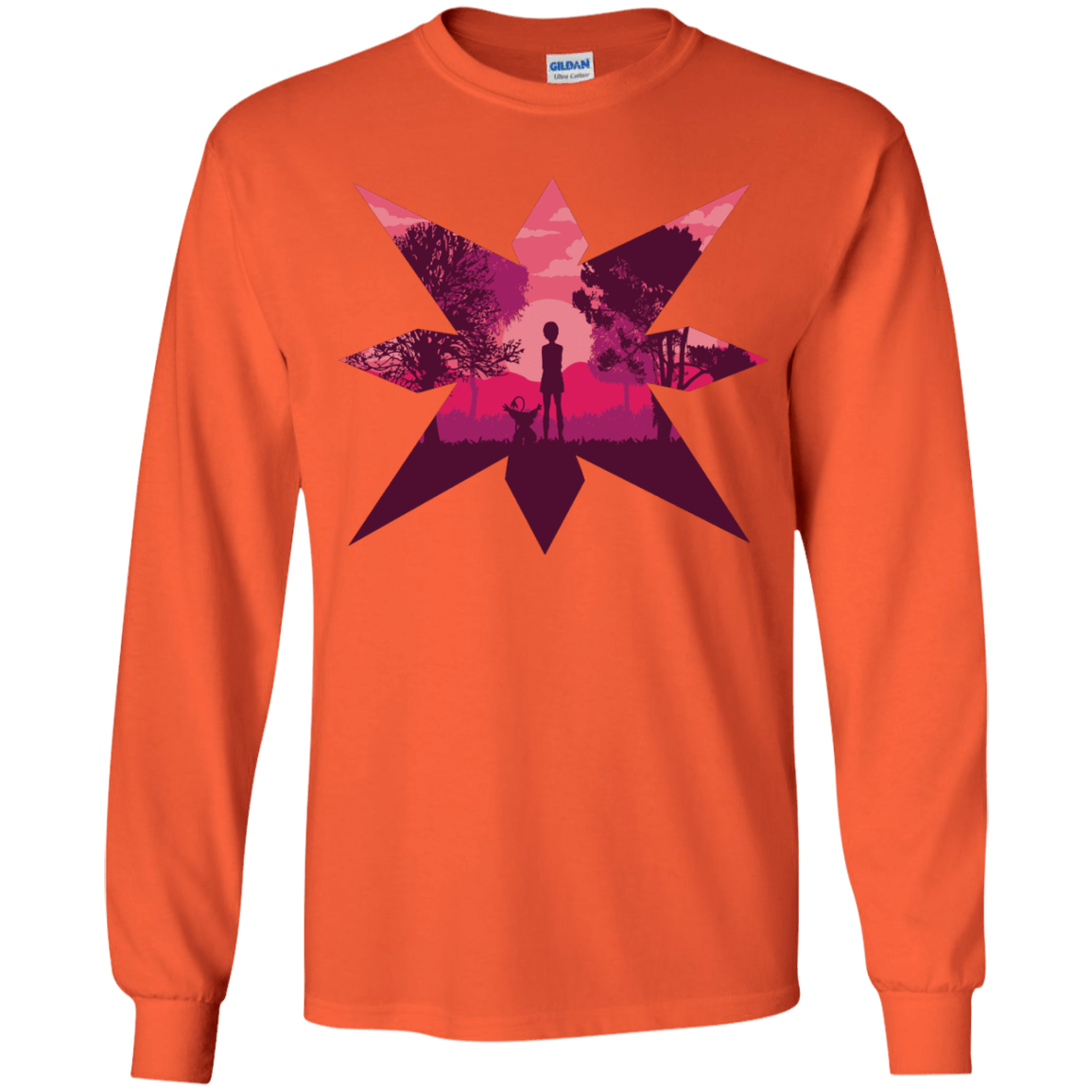 T-Shirts Orange / YS Light Youth Long Sleeve T-Shirt