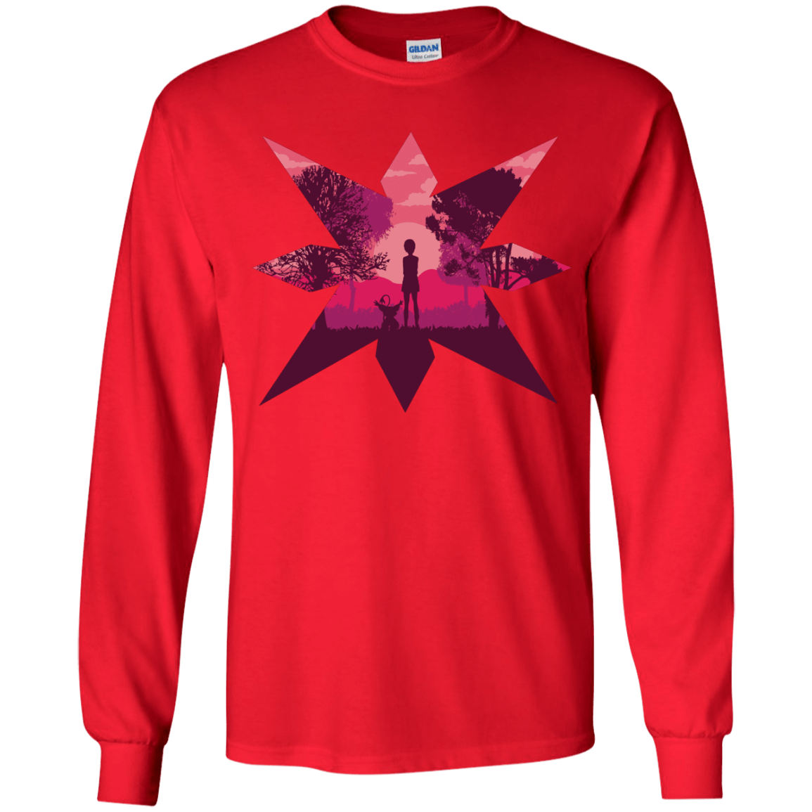T-Shirts Red / YS Light Youth Long Sleeve T-Shirt