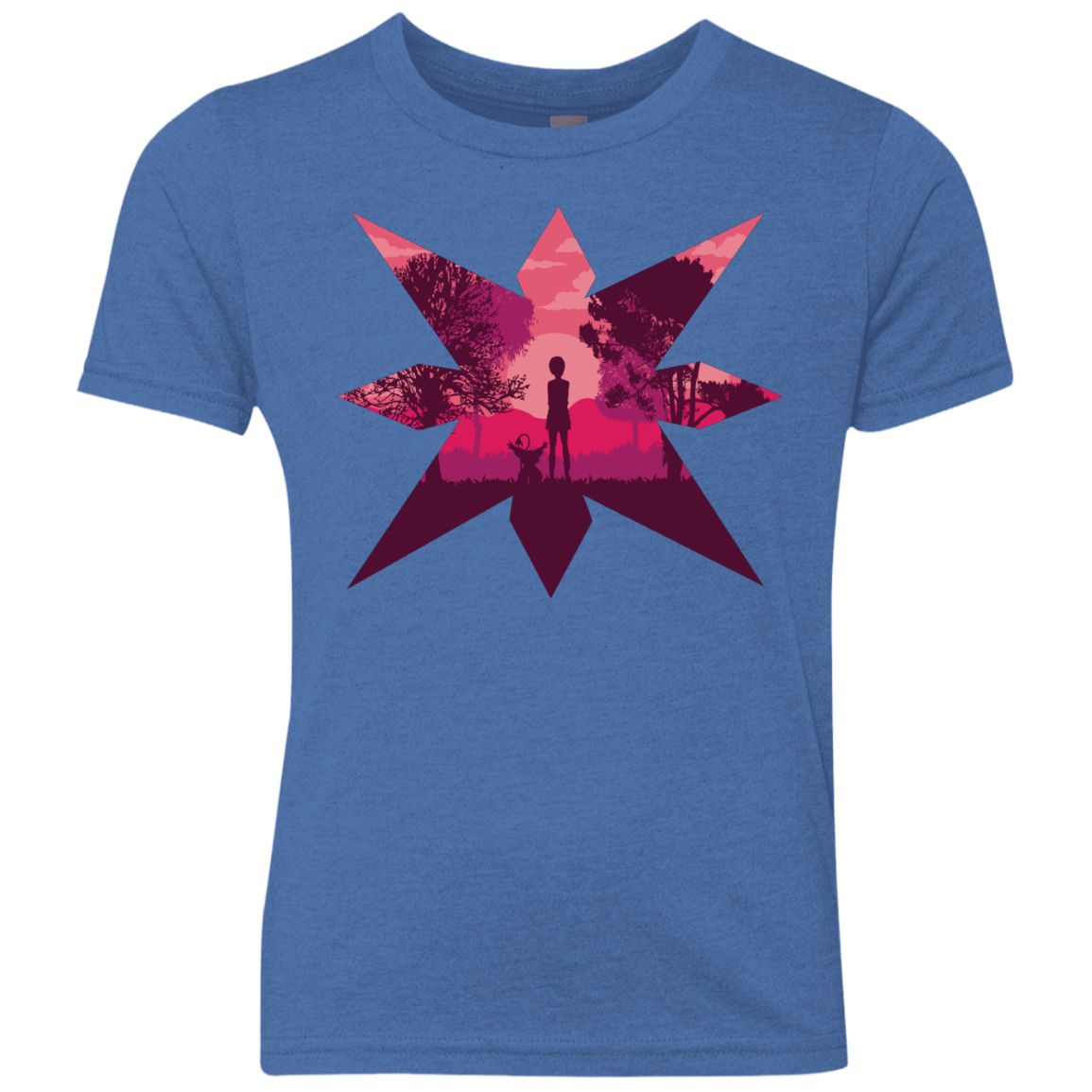 T-Shirts Vintage Royal / YXS Light Youth Triblend T-Shirt