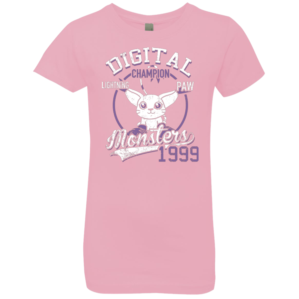 T-Shirts Light Pink / YXS Lightning Paw Girls Premium T-Shirt