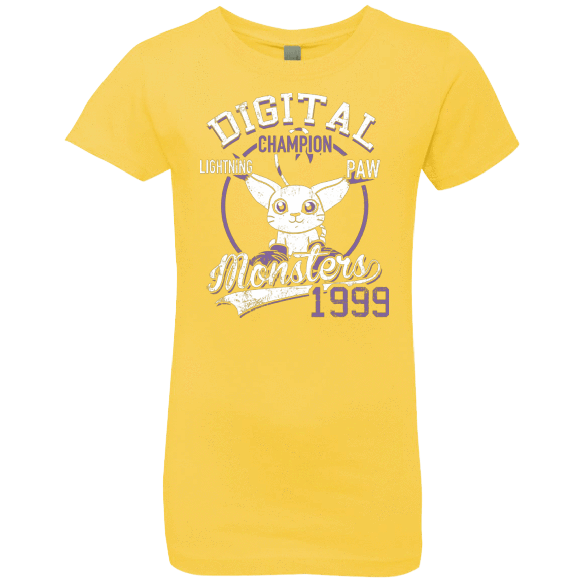 T-Shirts Vibrant Yellow / YXS Lightning Paw Girls Premium T-Shirt