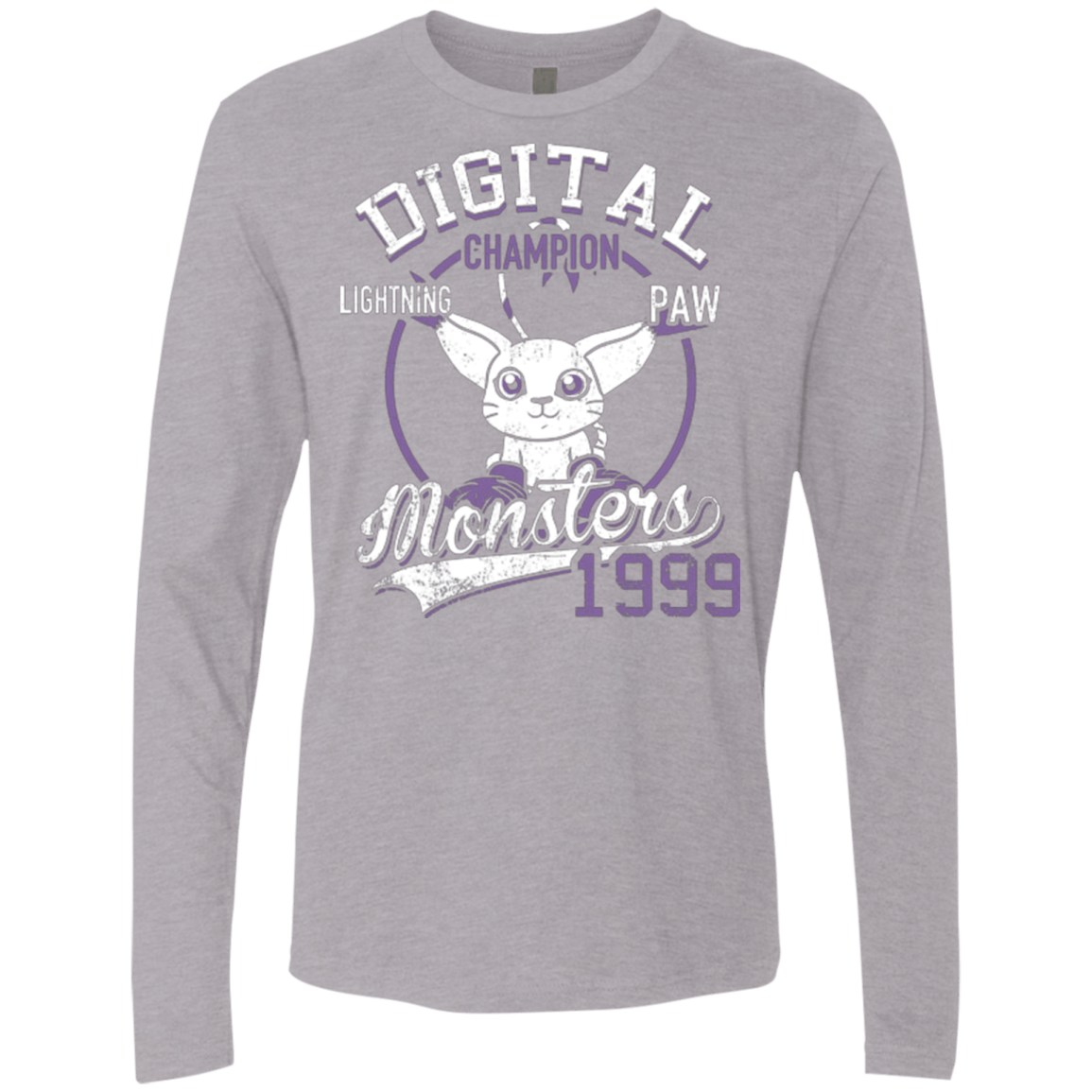 T-Shirts Heather Grey / Small Lightning Paw Men's Premium Long Sleeve