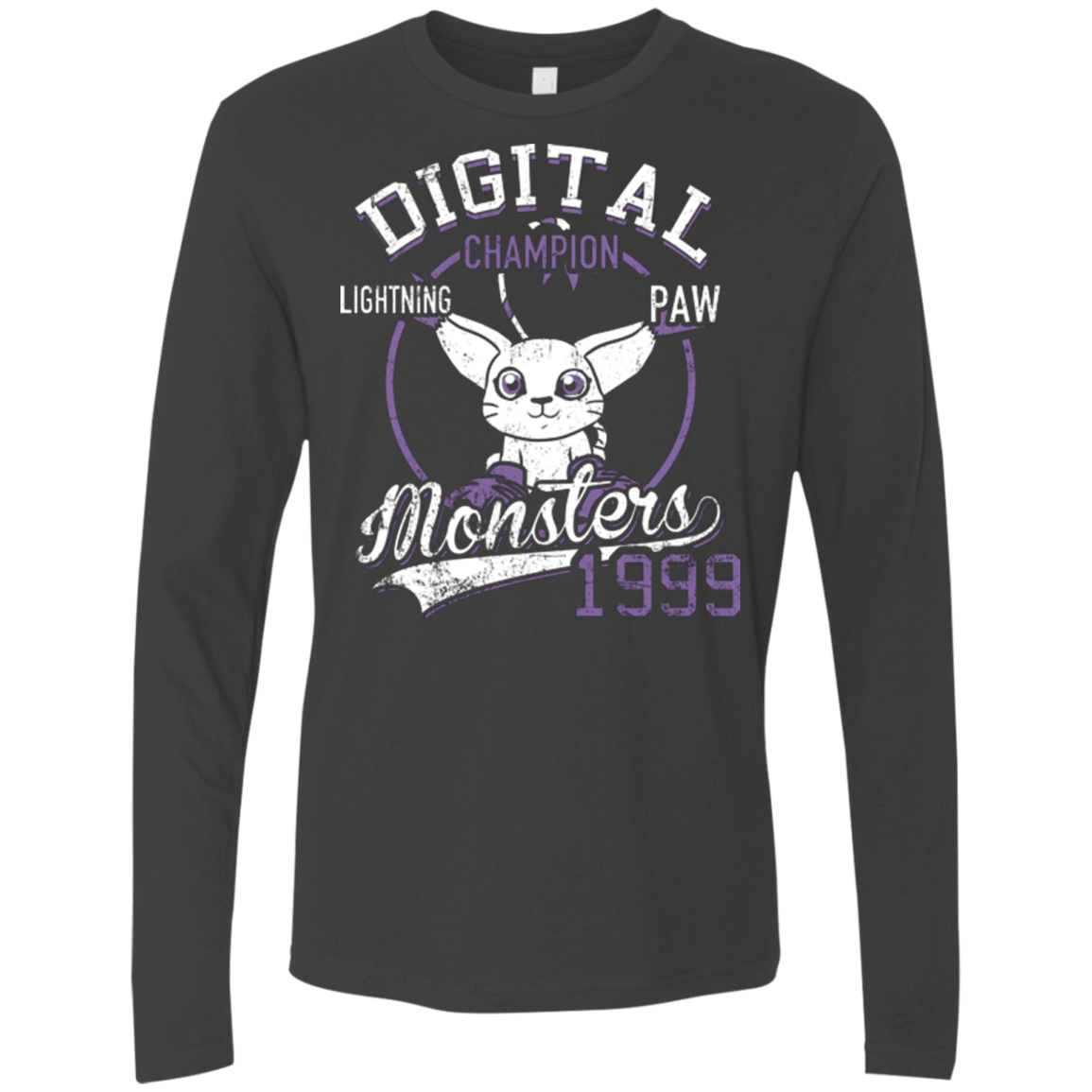 T-Shirts Heavy Metal / Small Lightning Paw Men's Premium Long Sleeve