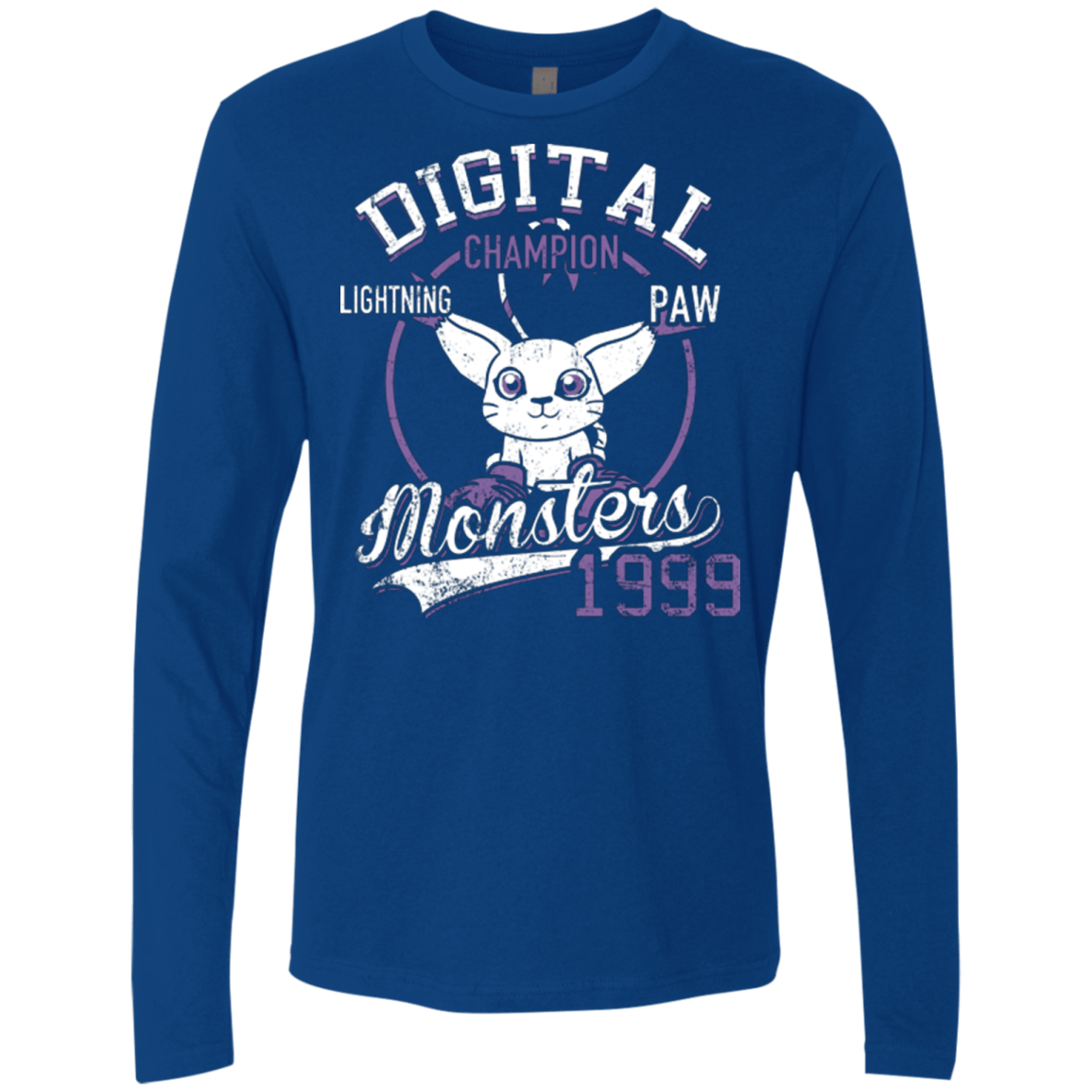 T-Shirts Royal / Small Lightning Paw Men's Premium Long Sleeve