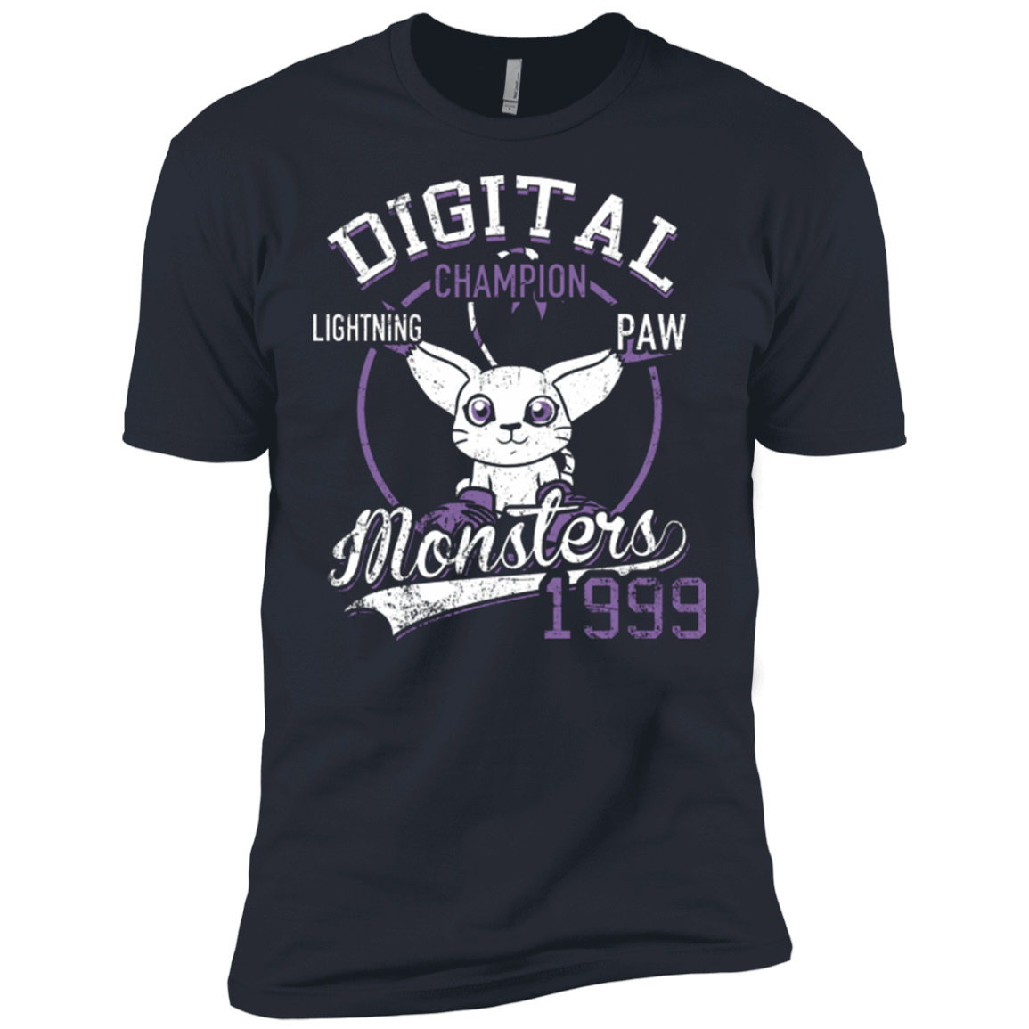 T-Shirts Indigo / X-Small Lightning Paw Men's Premium T-Shirt