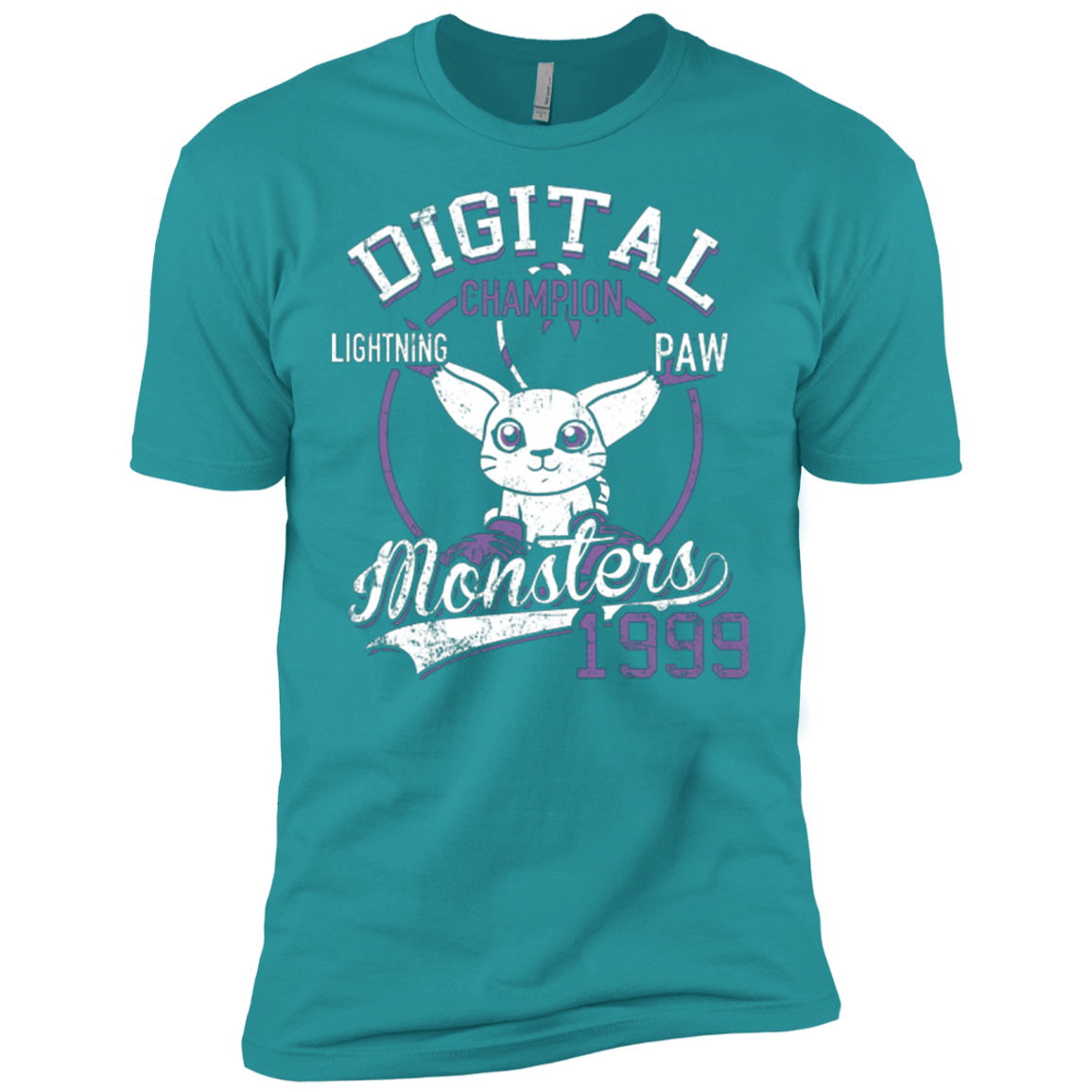 T-Shirts Tahiti Blue / X-Small Lightning Paw Men's Premium T-Shirt