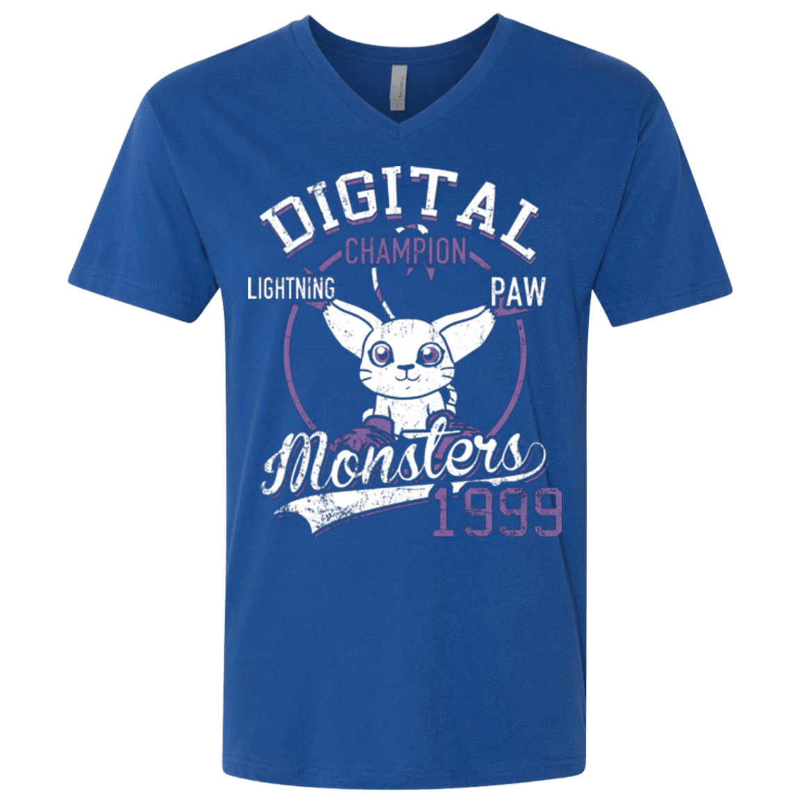 T-Shirts Royal / X-Small Lightning Paw Men's Premium V-Neck