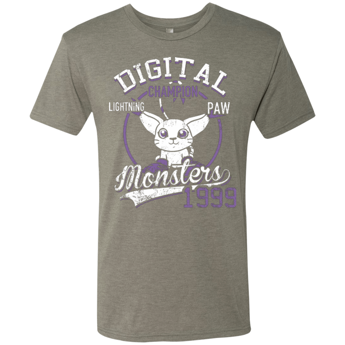 T-Shirts Venetian Grey / Small Lightning Paw Men's Triblend T-Shirt