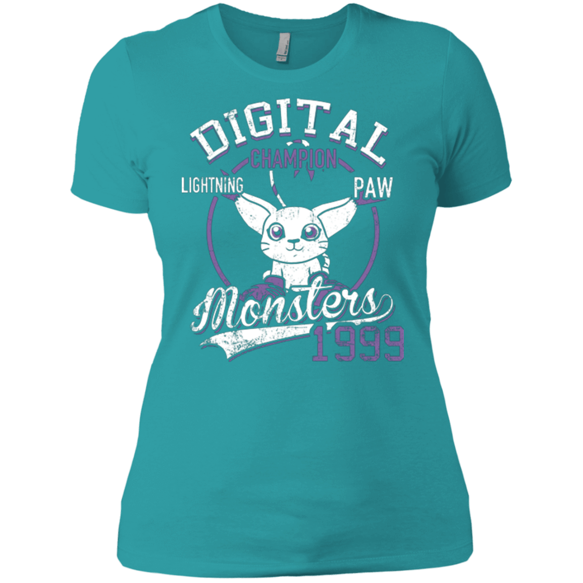T-Shirts Tahiti Blue / X-Small Lightning Paw Women's Premium T-Shirt