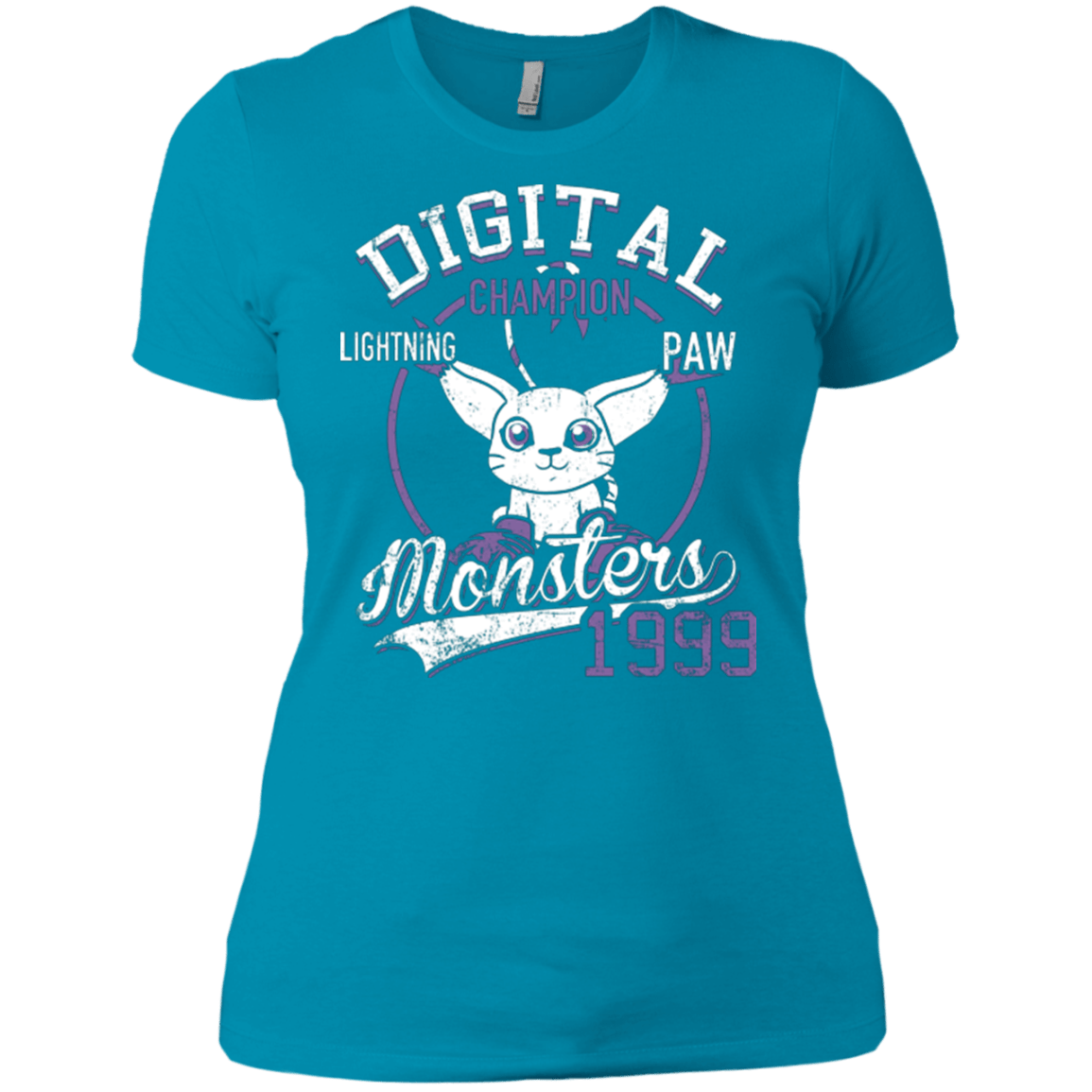 T-Shirts Turquoise / X-Small Lightning Paw Women's Premium T-Shirt