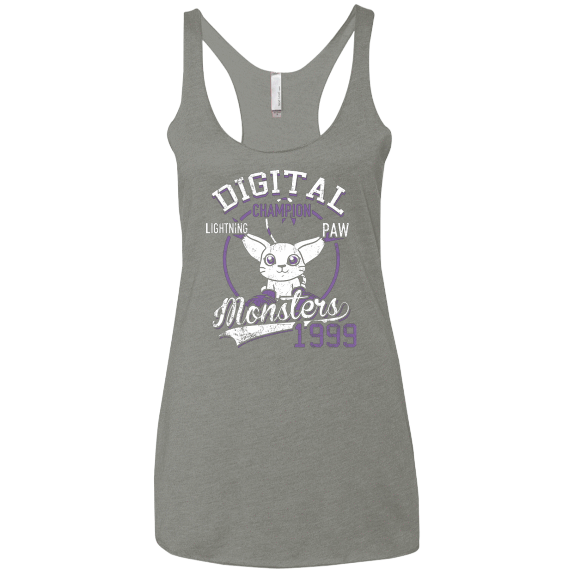 T-Shirts Venetian Grey / X-Small Lightning Paw Women's Triblend Racerback Tank