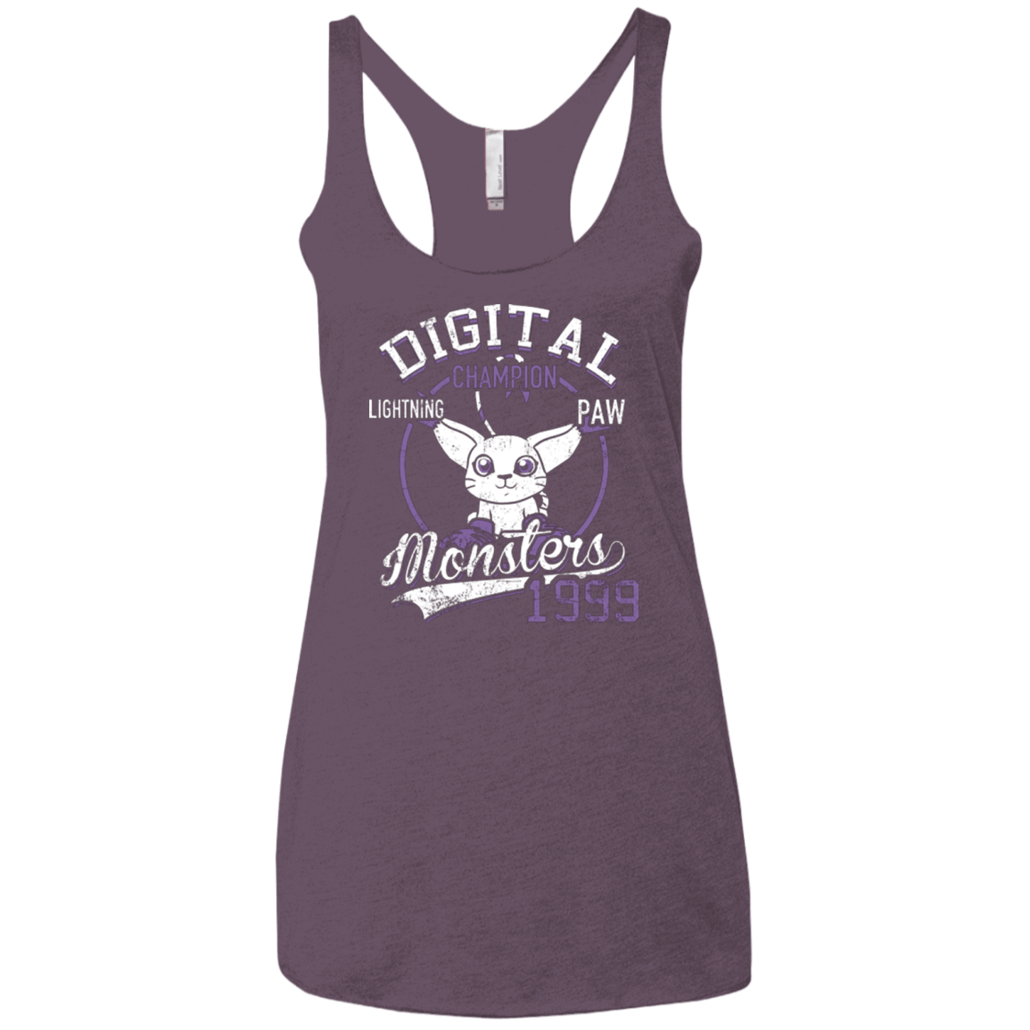 T-Shirts Vintage Purple / X-Small Lightning Paw Women's Triblend Racerback Tank