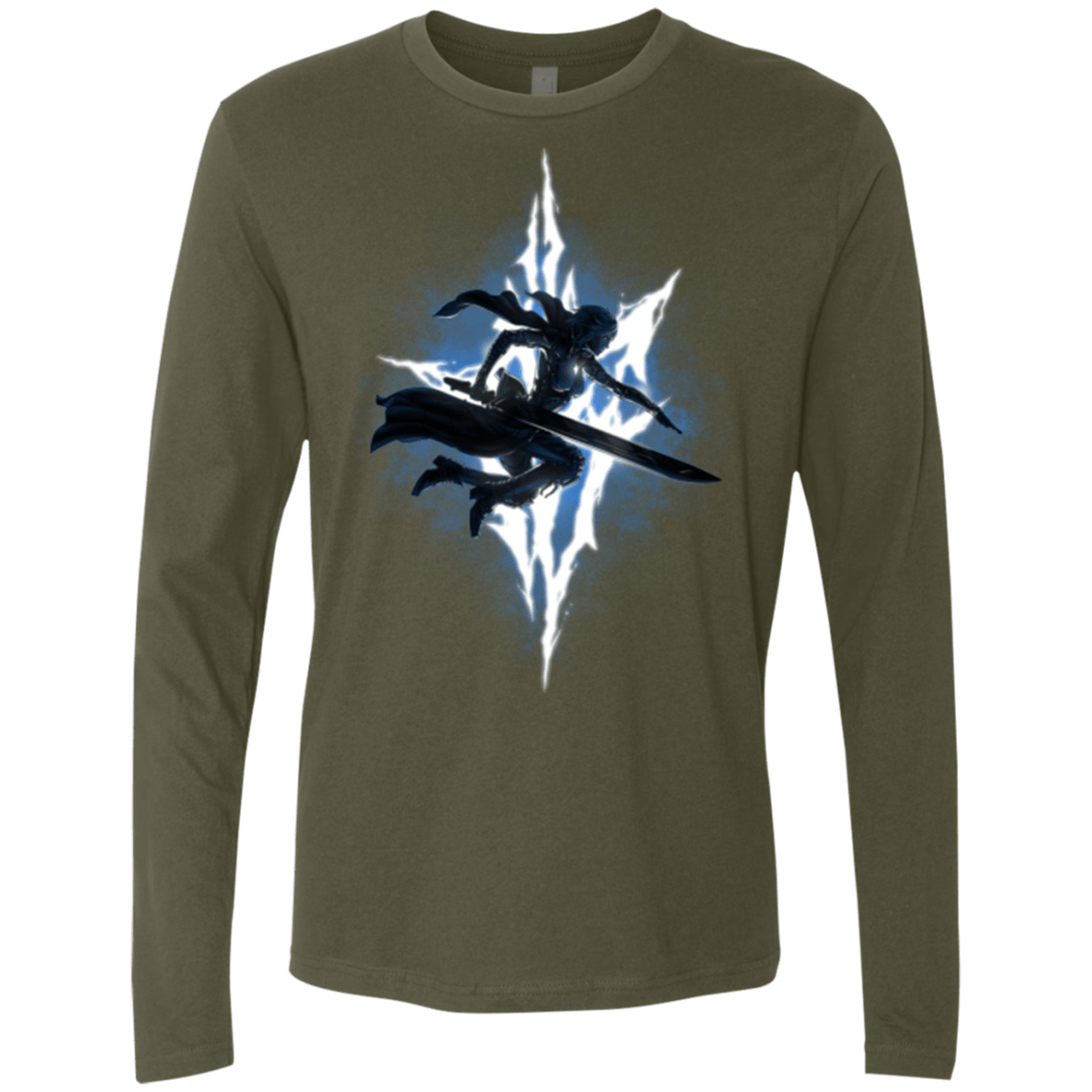 T-Shirts Military Green / Small Lightning Returns Men's Premium Long Sleeve