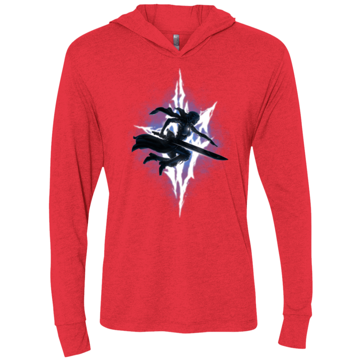 T-Shirts Vintage Red / X-Small Lightning Returns Triblend Long Sleeve Hoodie Tee