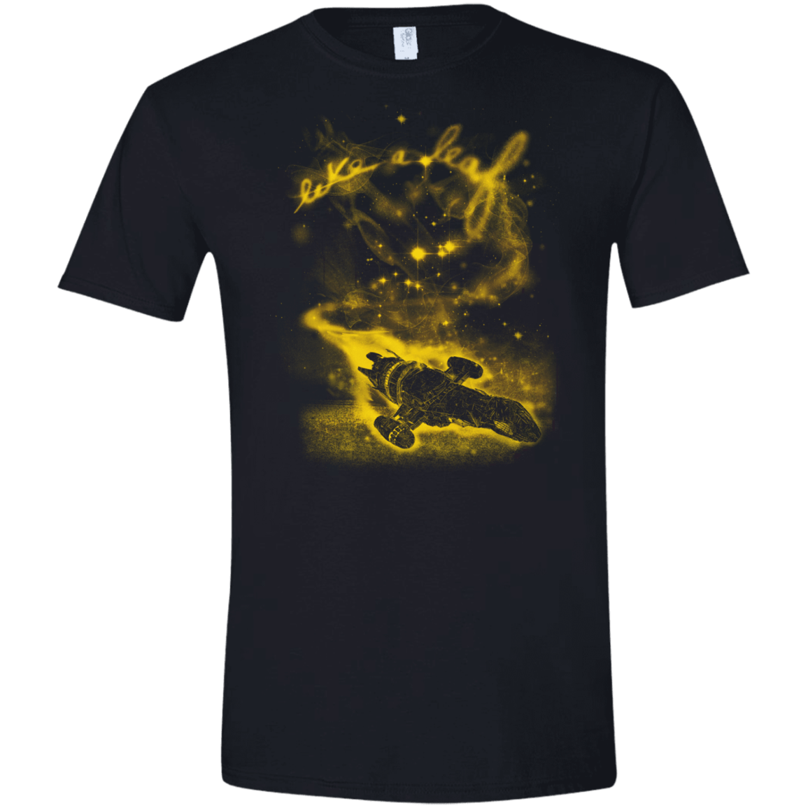 T-Shirts Black / X-Small Like a Leaf Men's Semi-Fitted Softstyle