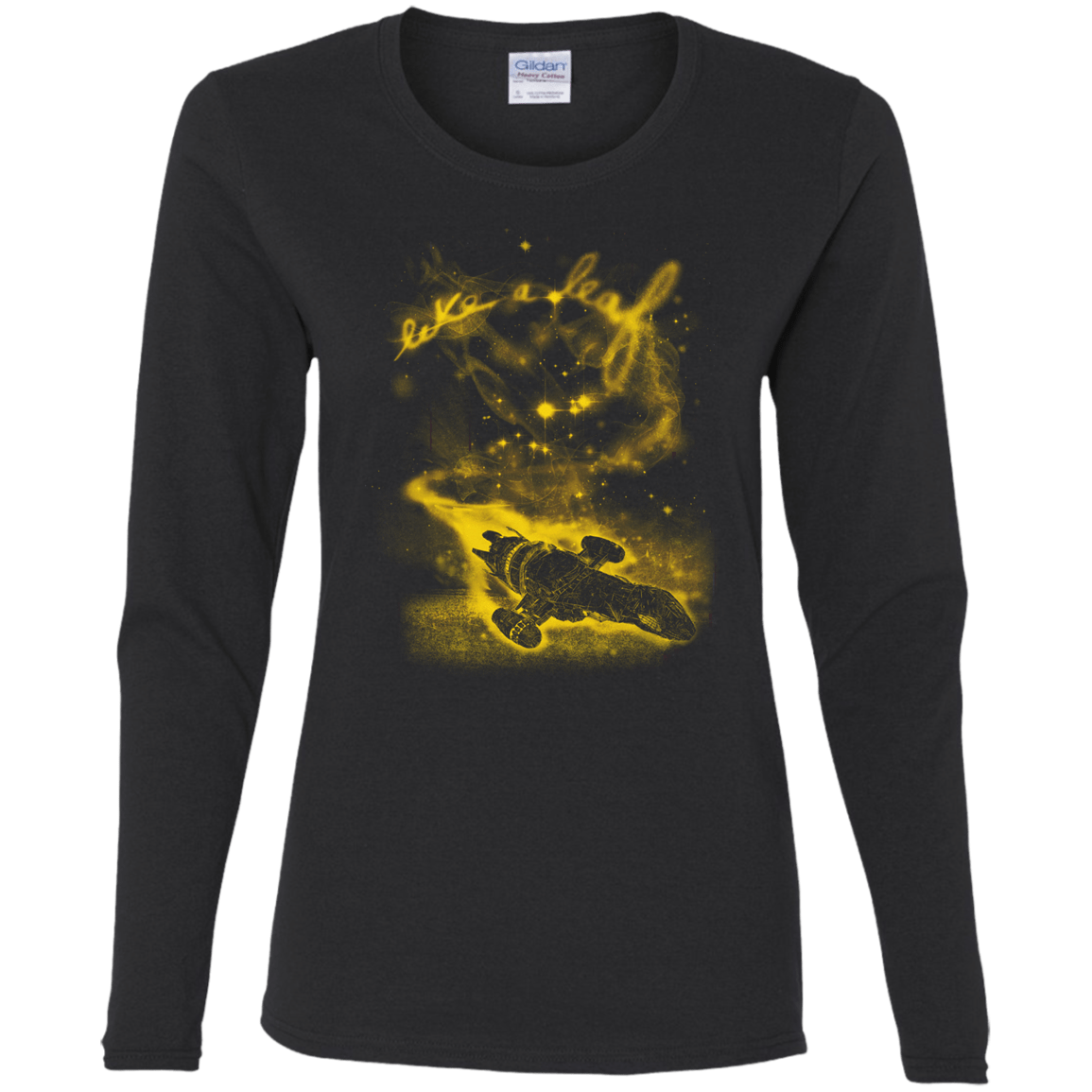 T-Shirts Black / S Like a Leaf Women's Long Sleeve T-Shirt