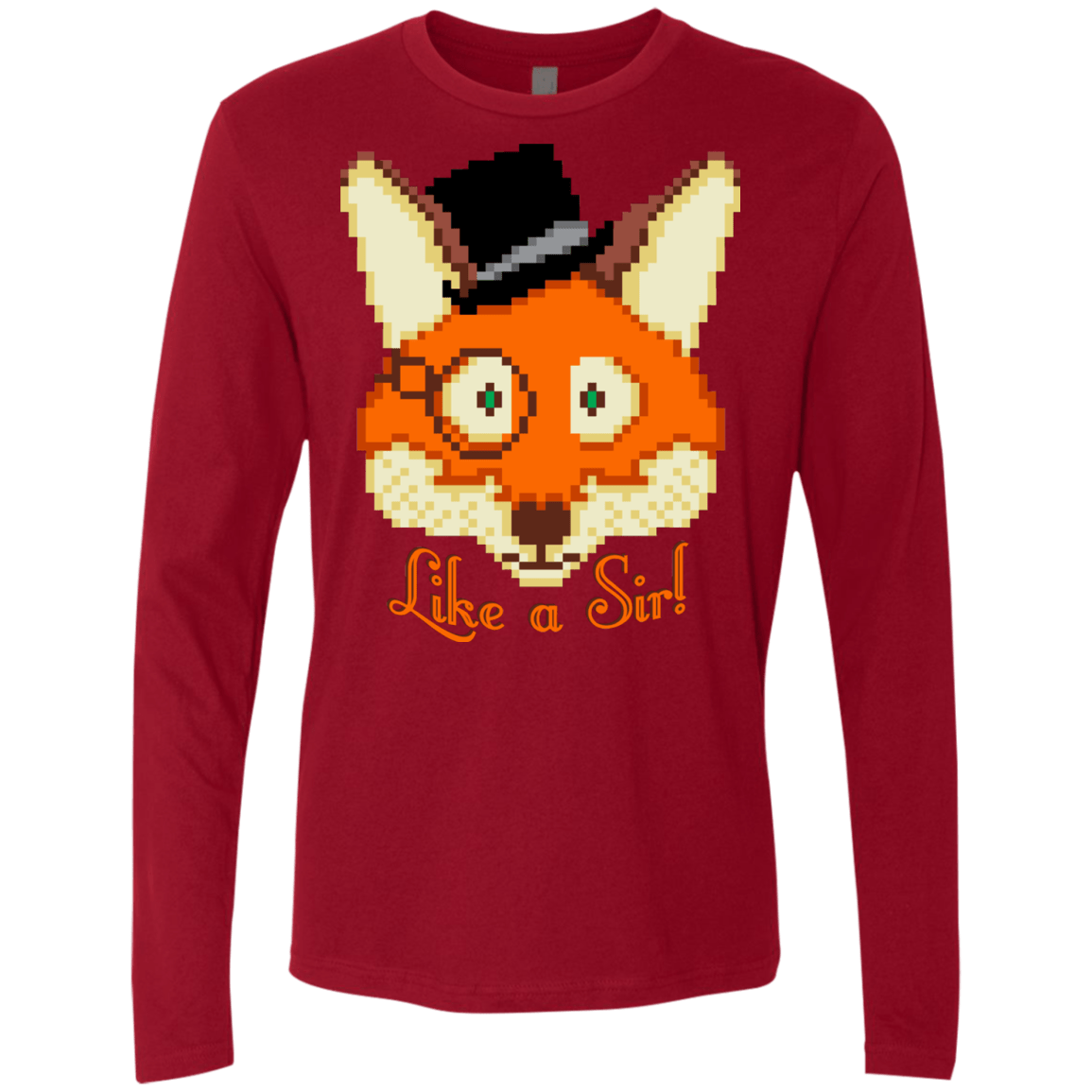 T-Shirts Cardinal / S Like A Sir Men's Premium Long Sleeve
