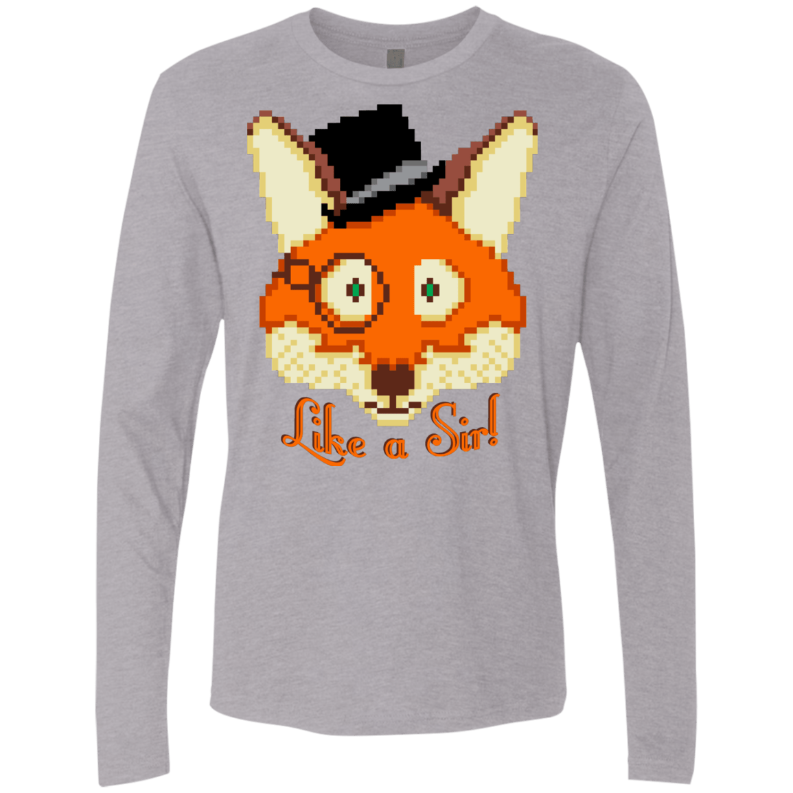 T-Shirts Heather Grey / S Like A Sir Men's Premium Long Sleeve