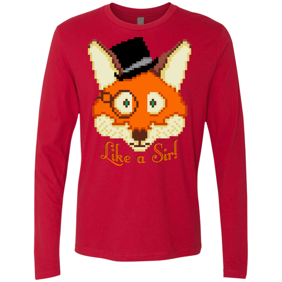 T-Shirts Red / S Like A Sir Men's Premium Long Sleeve